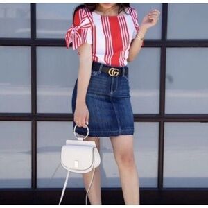 Paige Denim Mini Skirt Dabney Size 26